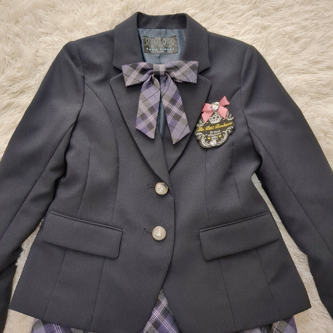 美品♡CUTE RIBBON キュートリボン♡フォマール 紺ブレ 150 5点