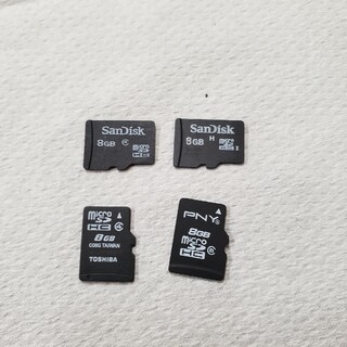 サンディスク(SanDisk)のmicro sd 8GB マイクロSD 4枚セット(その他)