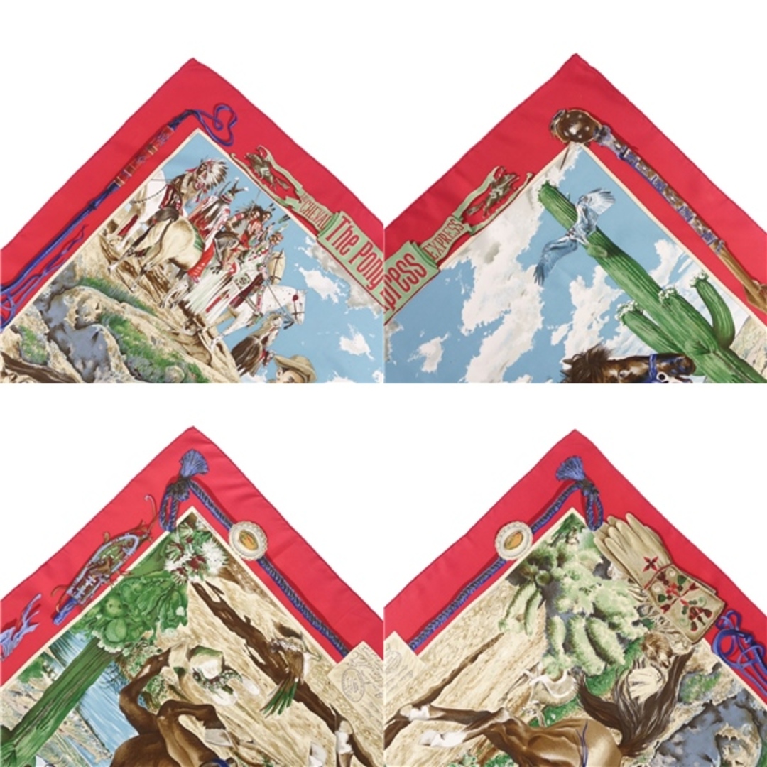 HERMES - エルメス HERMES スカーフ カレ90 THE PONY EXPRESS HERMES - エルメス HERMES スカーフ カレ90 THE PONY EXPRESS