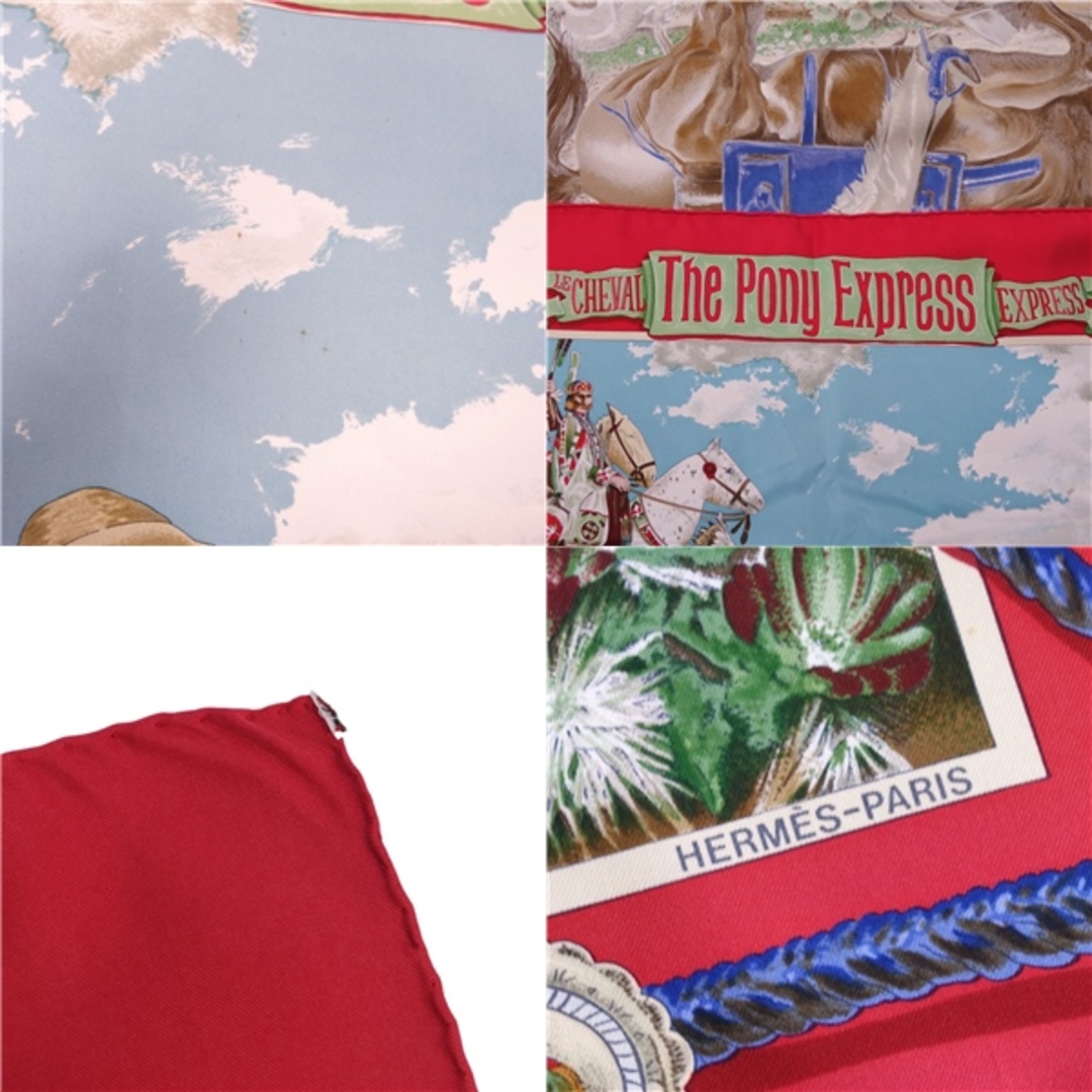 HERMES - エルメス HERMES スカーフ カレ90 THE PONY EXPRESS HERMES - エルメス HERMES スカーフ カレ90 THE PONY EXPRESS