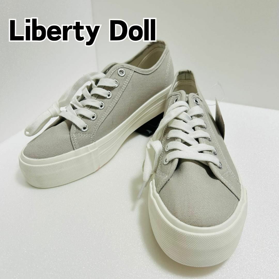 Liberty doll(リバティードール)の【新品】Liberty Doll リバティードール 厚底スニーカー グレー L レディースの靴/シューズ(スニーカー)の商品写真