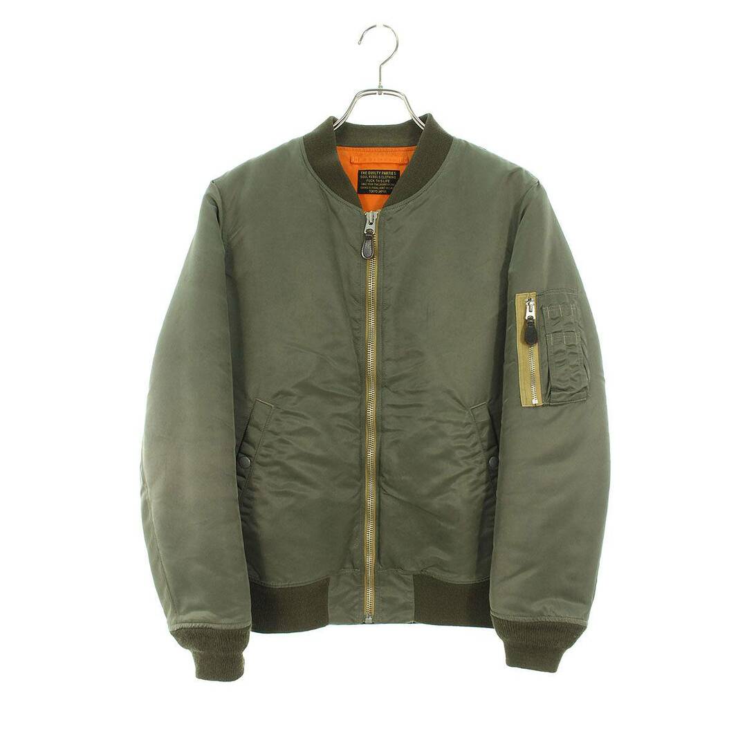 WACKO MARIA(ワコマリア)のワコマリア  18AW  MA-1 FLIGHT JACKET AFRICAN APACHEプリントMA-1ボンバーブルゾン メンズ M メンズのジャケット/アウター(ブルゾン)の商品写真