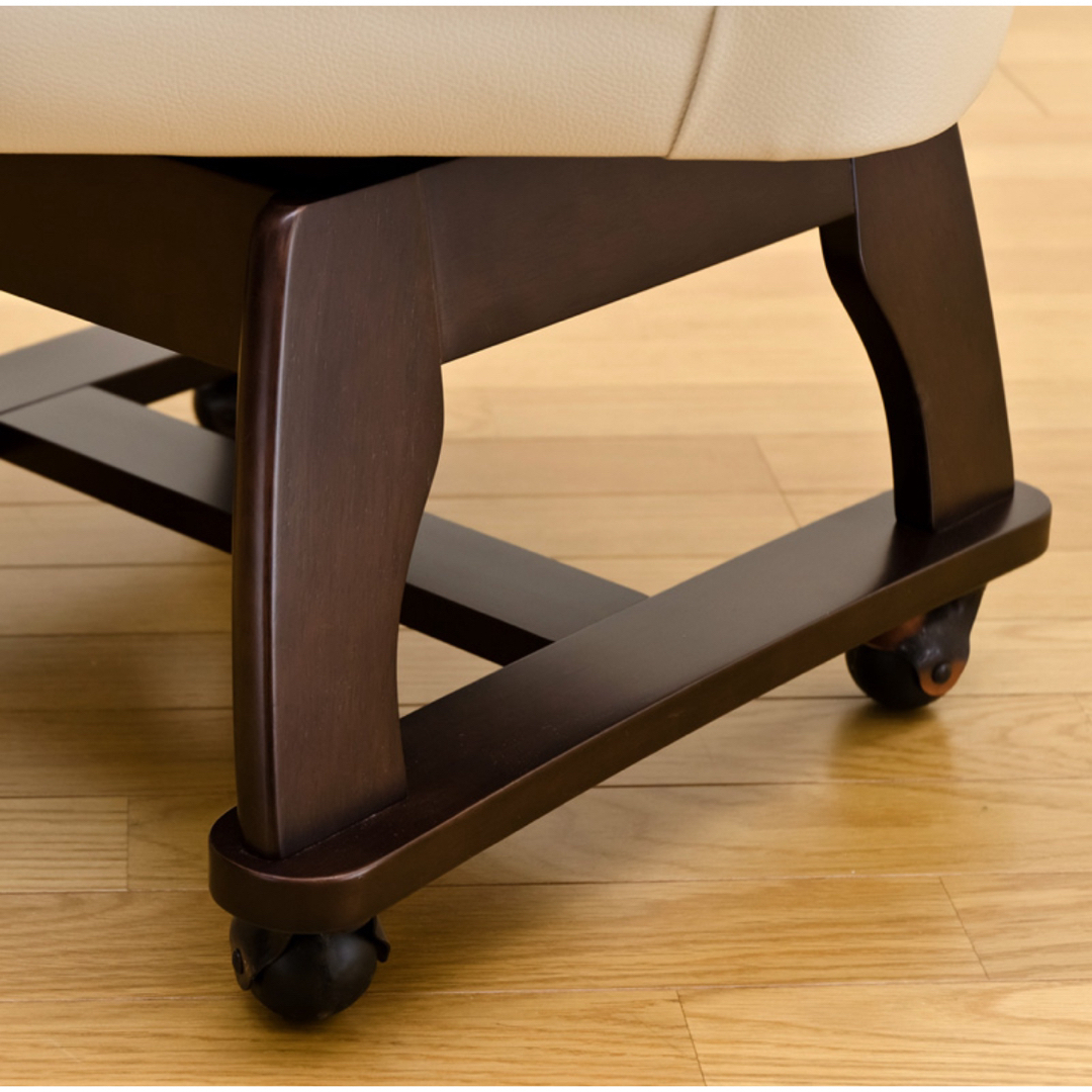 【新品 送料無料】　ダイニングチェア　キャスター付き　全2色　回転式　座椅子 新品 送料無料】 ダイニングチェア キャスター付き 全2色 回転式