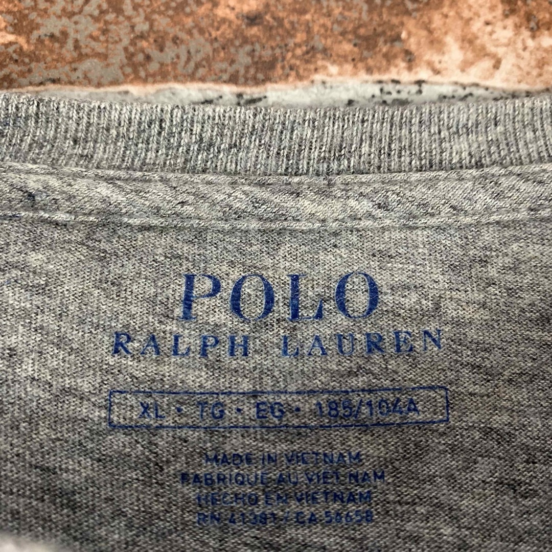 POLO RALPH LAUREN(ポロラルフローレン)の【即完売】ポロラルフローレン　ポロベア　XLサイズ　グレー　長袖　Tシャツ メンズのトップス(Tシャツ/カットソー(七分/長袖))の商品写真