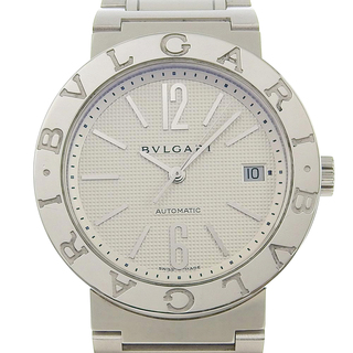 ブルガリ(BVLGARI)の【BVLGARI】ブルガリ ブルガリブルガリ BB38SS AUTO ステンレススチール シルバー 自動巻き メンズ 白文字盤 腕時計(腕時計(アナログ))