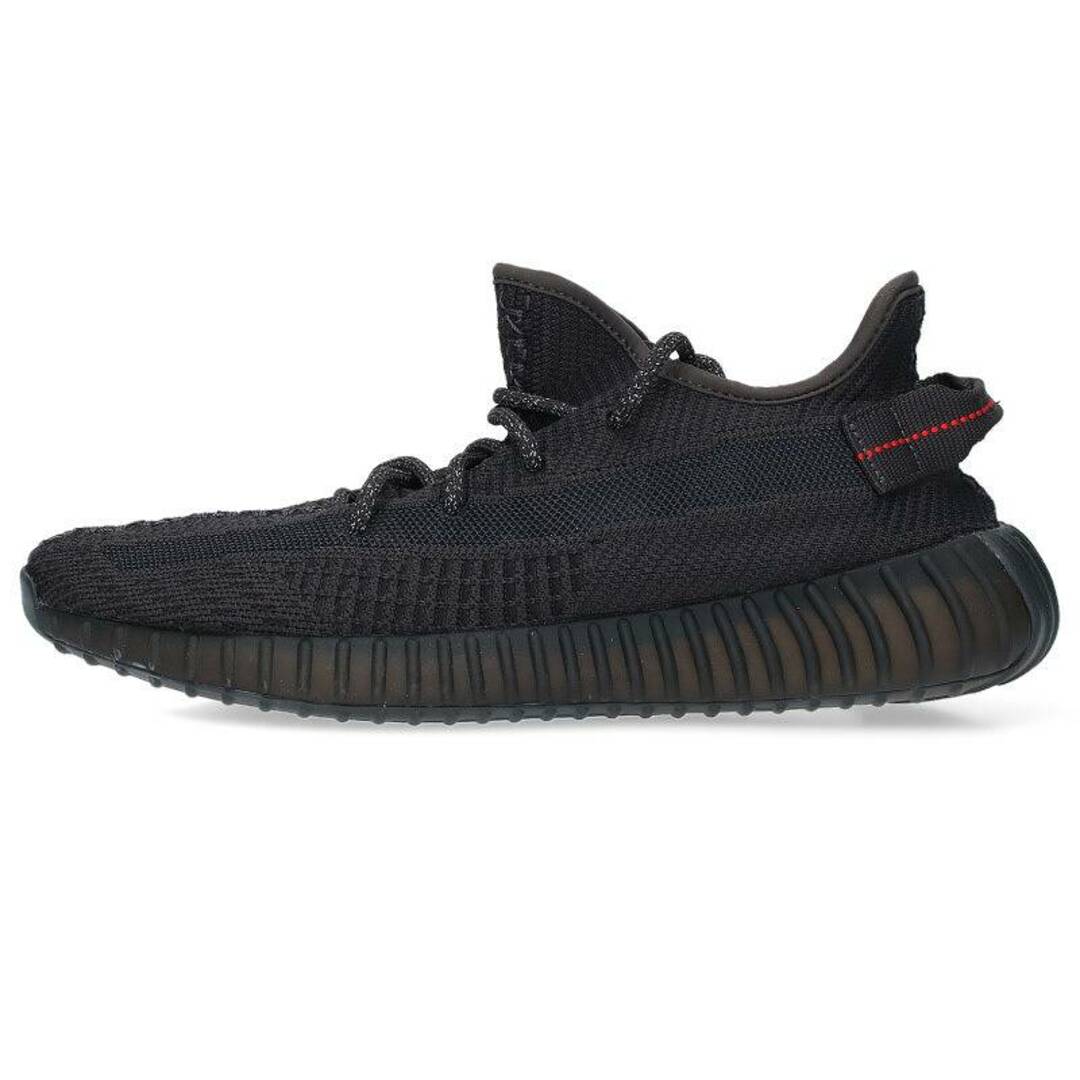 靴/シューズアディダス カニエウエスト  YEEZY BOOST 350 V2 BLACK FU9006 イージーブーストブラックスニーカー メンズ 26.5cm