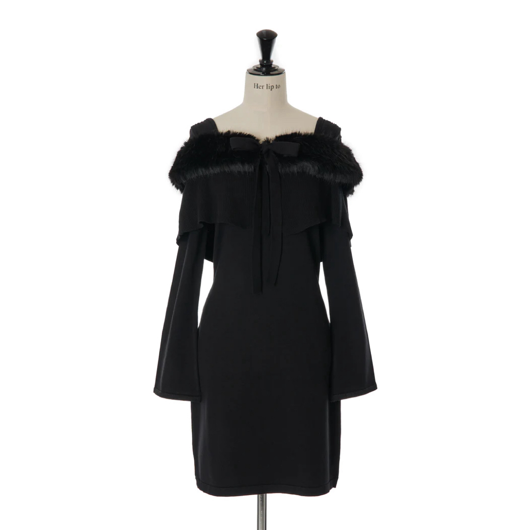 100Her lip to Ritz Faux Fur Mini Dress - ワンピース