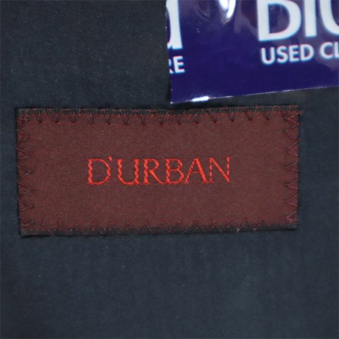 D’URBAN(ダーバン)のダーバン ウール ストライプ柄 スーツ 上下セットアップ 98AB6 ネイビー系 Durban メンズ 【中古】  【240111】 メンズのスーツ(セットアップ)の商品写真