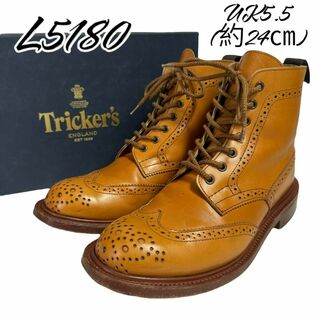 トリッカーズ(Trickers)の美品 トリッカーズ　L5180 UK5.5 約24㎝ 箱付き(ブーツ)