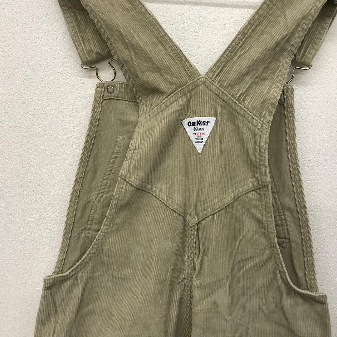 『USED』 OSH KOSH LASSIC オシュコシュクラシック サロペット Sサイズ オーバーオール コーデュロイ ベージュ系【中古】 メンズのパンツ(サロペット/オーバーオール)の商品写真