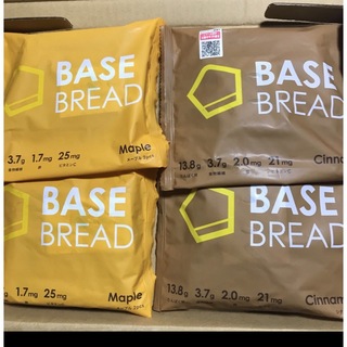 ベースフード BASE BREAD シナモン２つメープル２つ(パン)