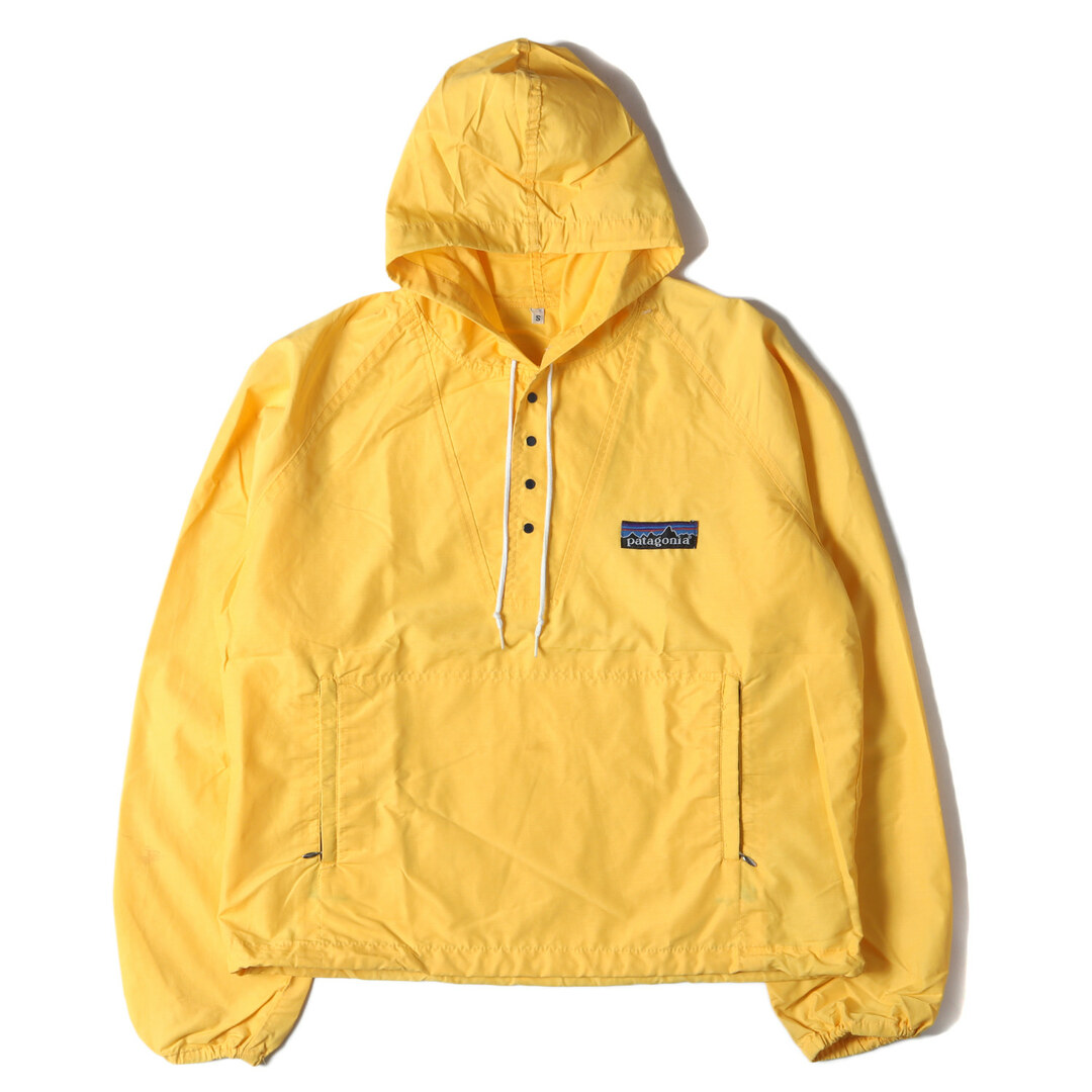 ジャケット/アウターPatagonia パタゴニア ジャケット サイズ:S 80s デカタグ バギーズ プルオーバー アノラックパーカー Baggies Pullover イエロー アウター ブルゾン 80年代 ヴィンテージ 【メンズ】