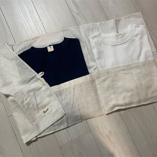 ワンエルディーケーセレクト(1LDK SELECT)のburrow ブロウ ORIGINAL 2PACK T ネイビー ホワイト(Tシャツ(半袖/袖なし))