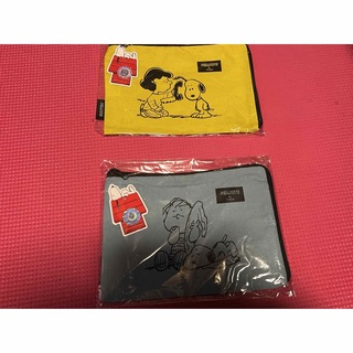 スヌーピー(SNOOPY)のSNOOPY L字ポーチ　2枚セット(ポーチ)