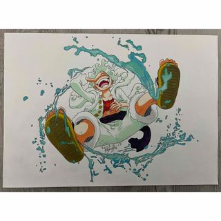 【ONEPIECE】オリジナル手描きイラスト ルフィ GEAR5 ニカ(イラスト集/原画集)