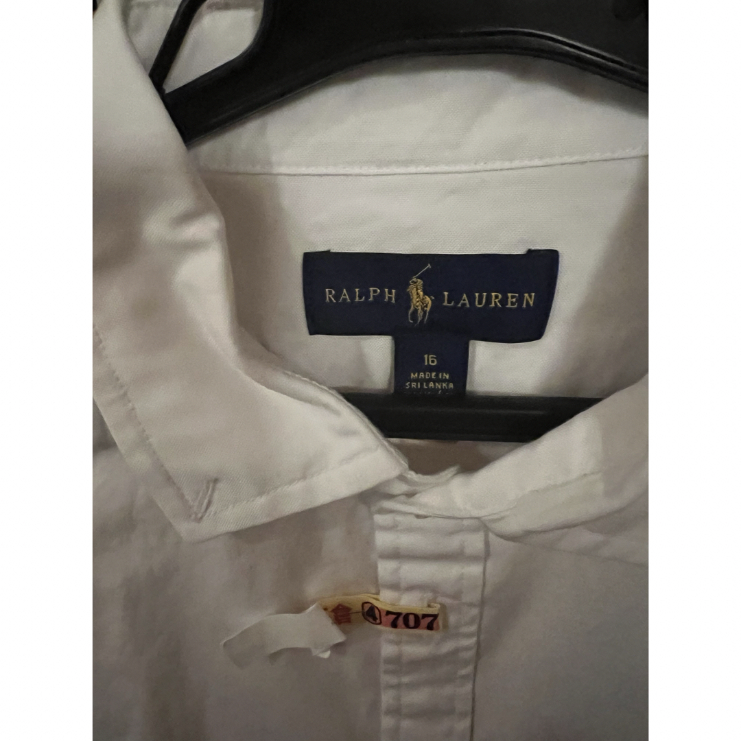 POLO RALPH LAUREN(ポロラルフローレン)のラルフローレン　BDシャツ　ホワイト キッズ/ベビー/マタニティのキッズ服女の子用(90cm~)(ブラウス)の商品写真