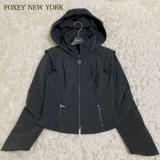 極美品　フォクシー　中綿ジャケット　ギャルソンヌ　2way　ベスト　40