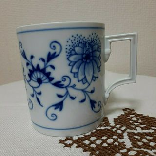 マイセン(MEISSEN)の#MEISSEN-マグカップ-ブルーオニオン-1客-未使用品(グラス/カップ)