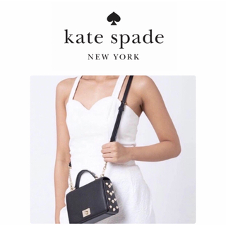 ケイトスペードニューヨーク(kate spade new york)の未使用に近い Kate Spade ブラック パール 2 Way バッグ(ショルダーバッグ)