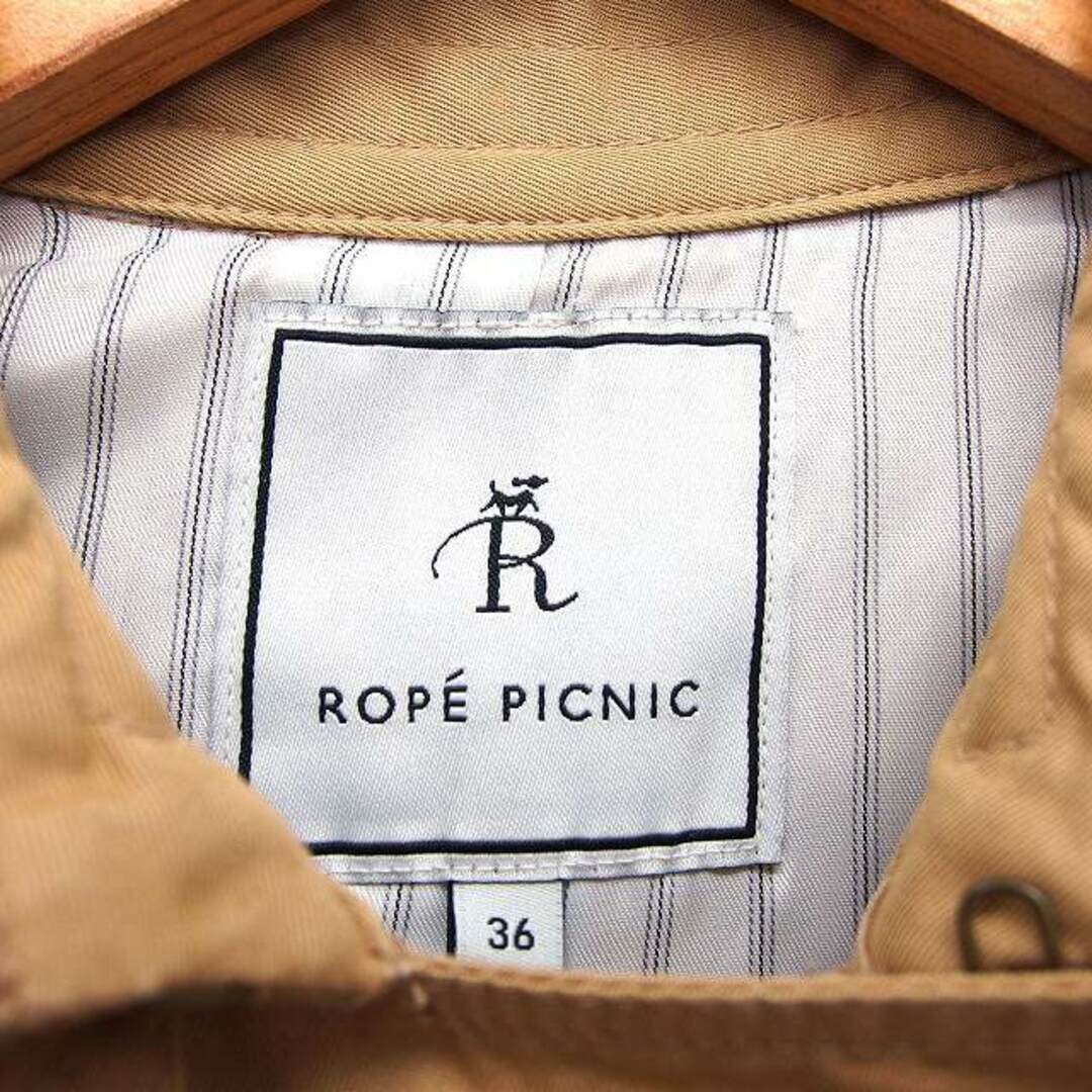 Rope' Picnic(ロペピクニック)のロペピクニック トレンチ コート アウター ロング ベルト ダブル 36  レディースのジャケット/アウター(トレンチコート)の商品写真