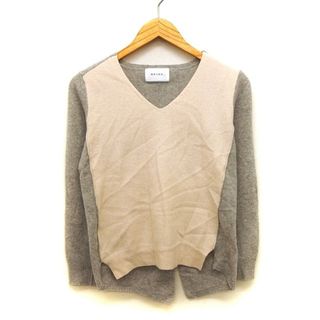 ベイジ BEIGE セーター ニット 切替 シンプル 切替リブ ロングテール(ニット/セーター)