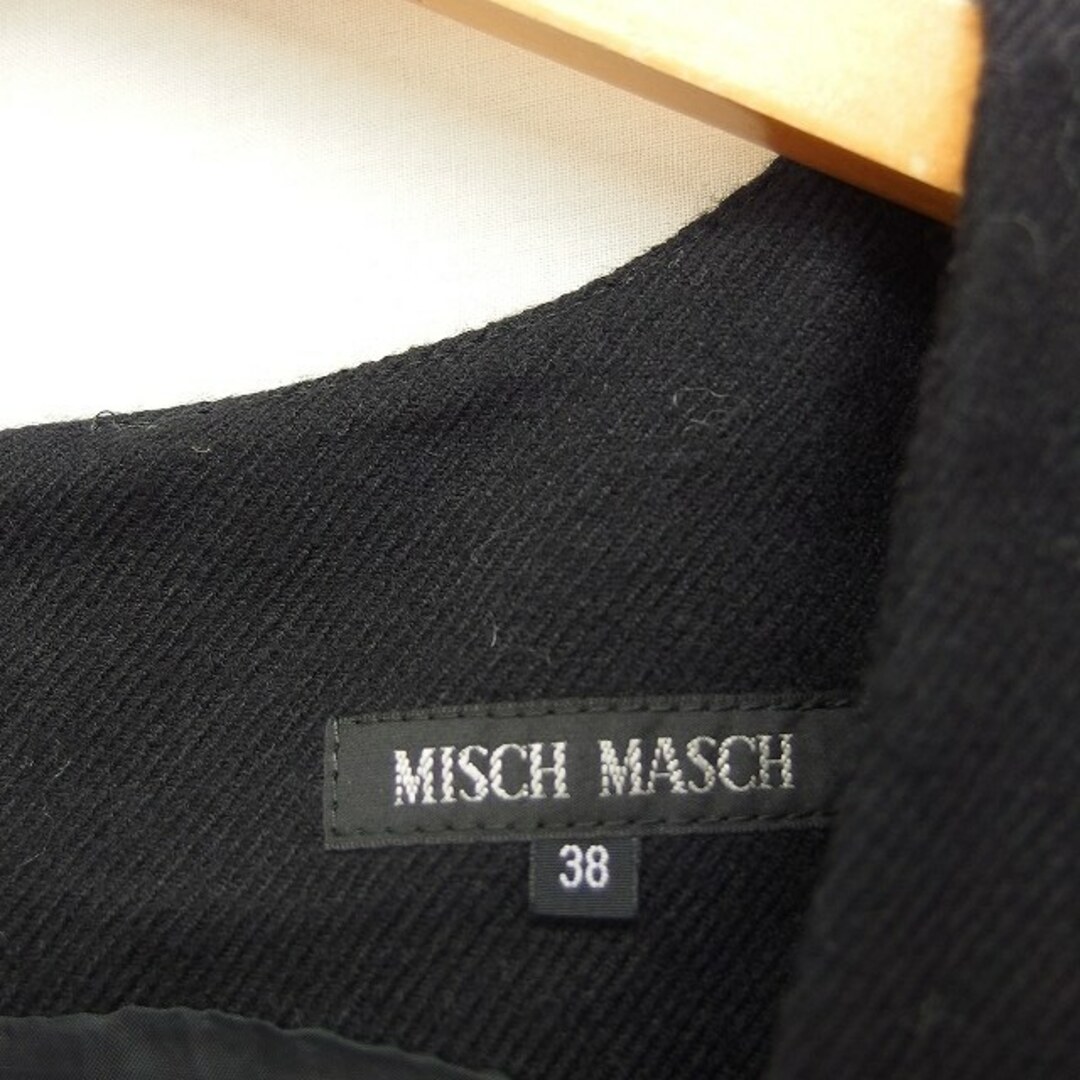 MISCH MASCH(ミッシュマッシュ)のミッシュマッシュ MISCH MASCH ワンピース ノースリーブ ひざ丈 黒 レディースのワンピース(ひざ丈ワンピース)の商品写真