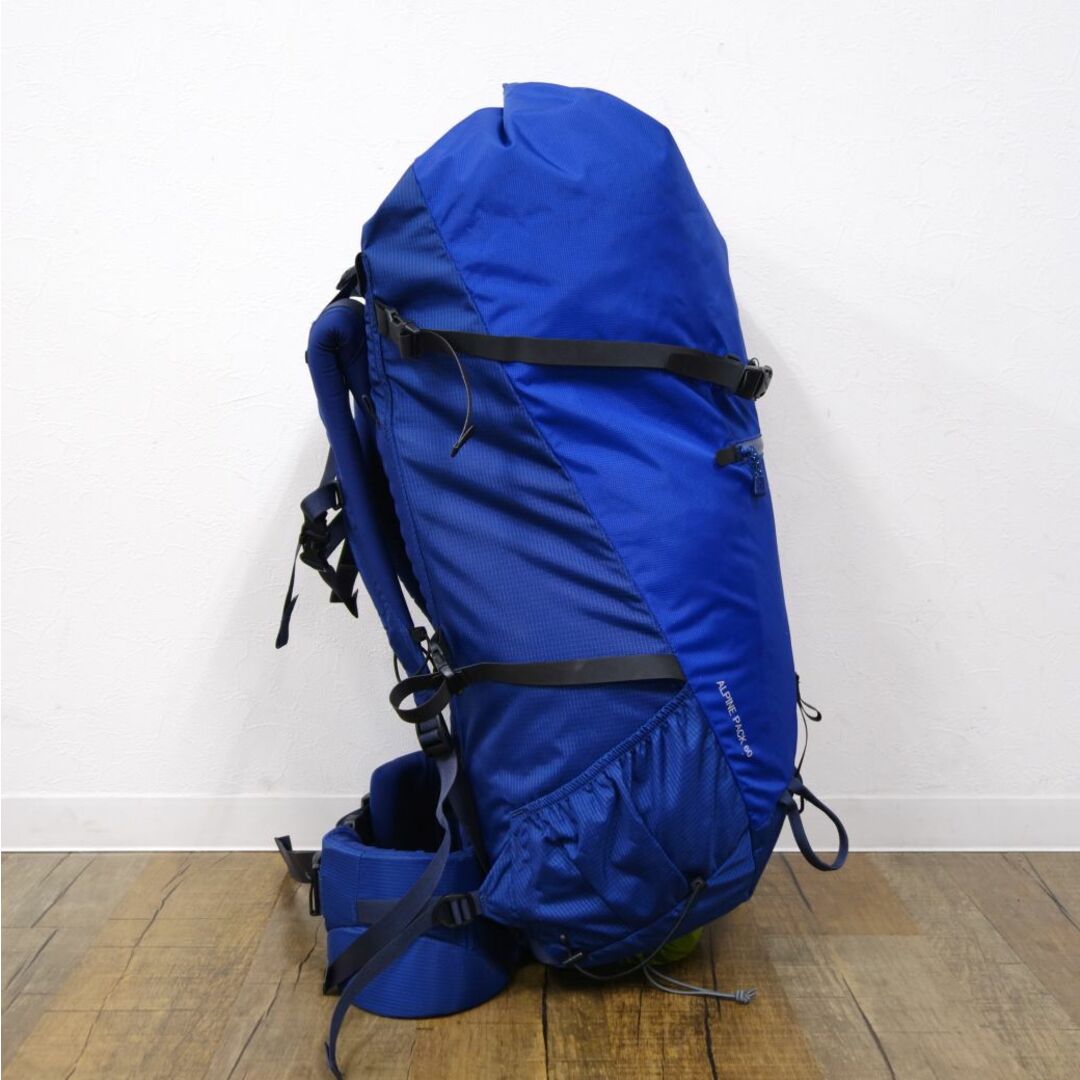 美品 モンベル mont-bell ALPINE PACK 60 アルパインパック60 1133146 レインカバー付 ザック バックパック リュック  登山 アウトドア