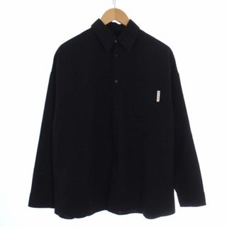 マルニ(Marni)のMARNI 21SS トロピカルウールシャツ 長袖 黒 CUMU0061A0(シャツ)