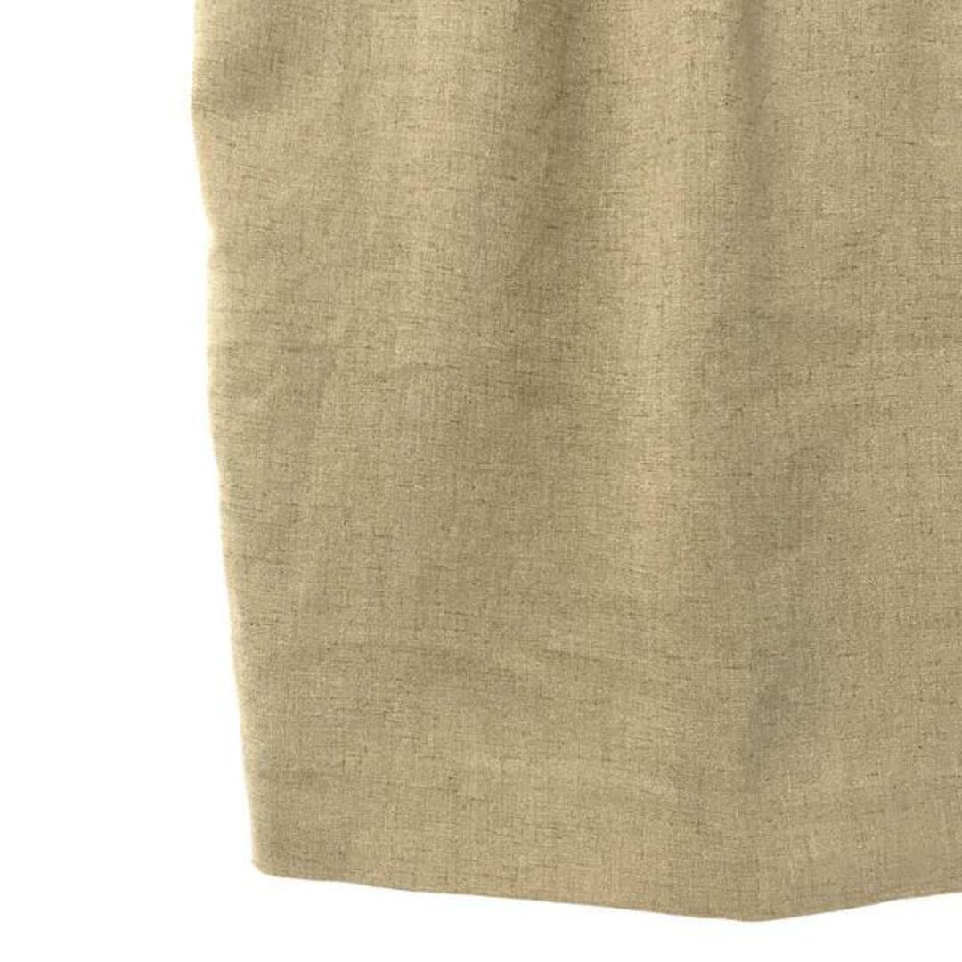 【美品】  Mame Kurogouchi / マメクロゴウチ | 2023AW | Linen Touch Triacetate Cocoon Skirt リネンタッチ トリアセテート コクーンスカート | 1 | ベージュ | レディーススカート