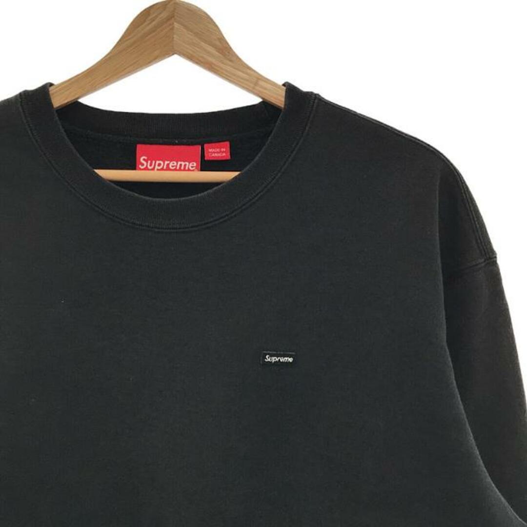 SUPREME / シュプリーム | Small Box Crewneck スモールボックスロゴ 刺しゅう クルーネック スウェット | M |  ブラック | メンズ