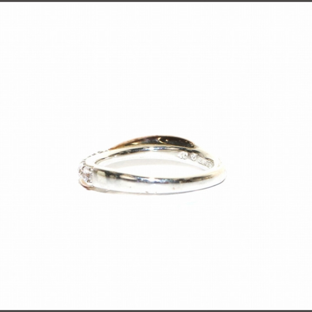 4℃(ヨンドシー)の4℃ リング 指輪 ウェーブ ストーン SILVER K10 4号 シルバー レディースのアクセサリー(リング(指輪))の商品写真