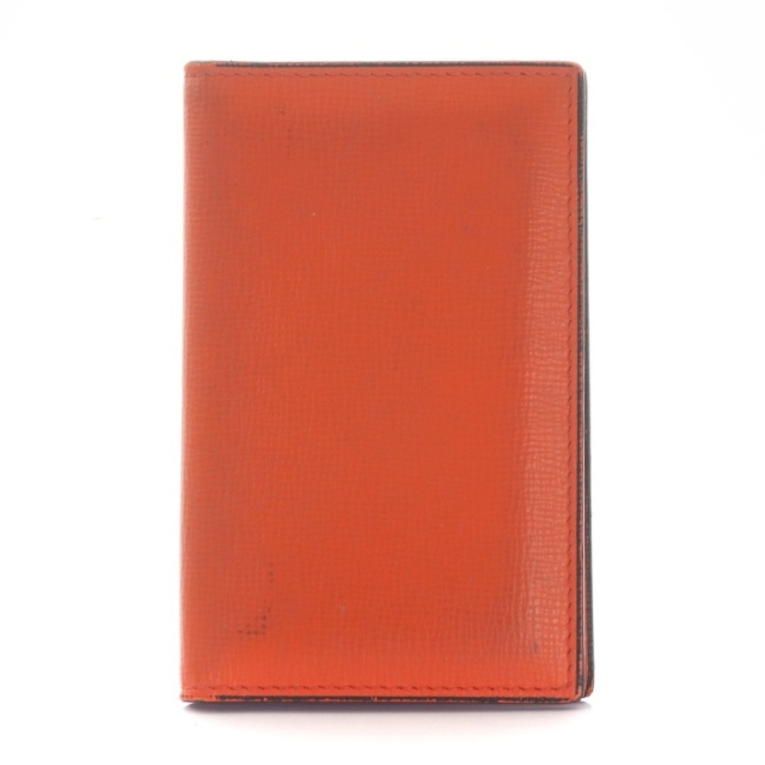 Valextra 名刺ケース カードケース レザー ロゴ オレンジ | フリマアプリ ラクマ