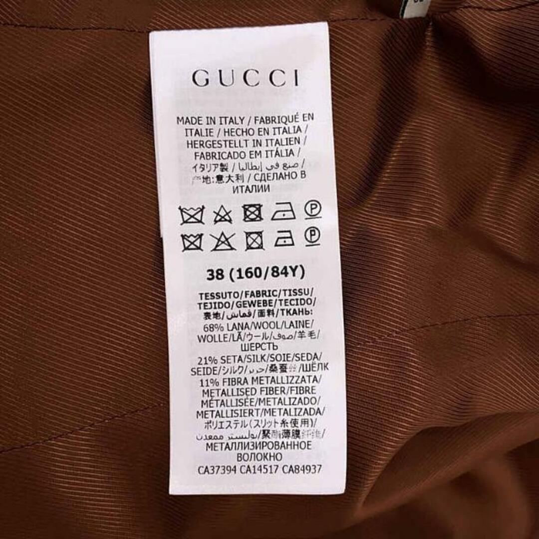 Gucci(グッチ)の【美品】  GUCCI / グッチ | GGスプリーム 2B テーラードジャケット / 総裏地 | 38 | ブラウン | レディース レディースのジャケット/アウター(その他)の商品写真