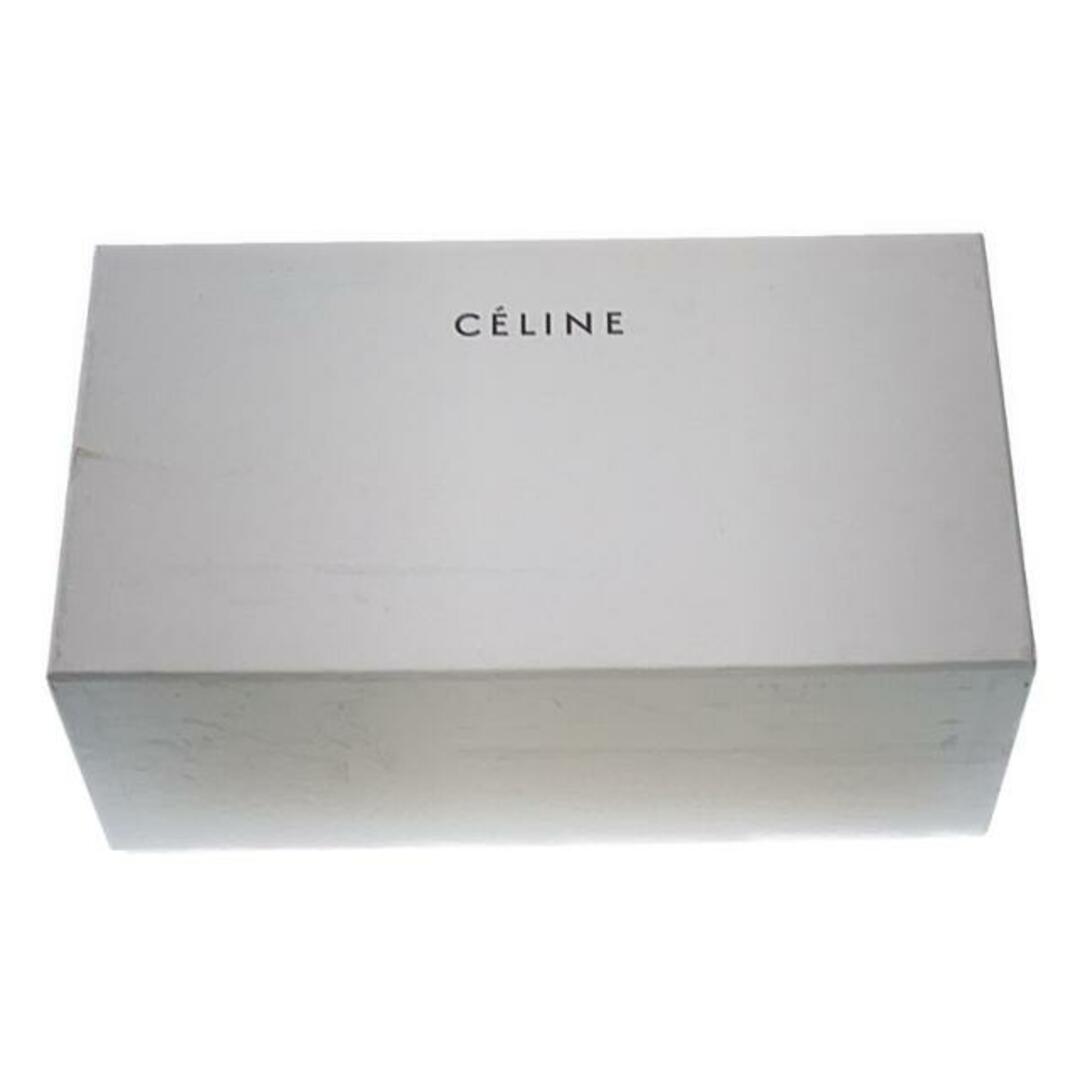 celine(セリーヌ)のCELINE / セリーヌ | フィービー期 ポインテッドトゥ Vカット ストラップ レザー フラットシューズ | 36.5 | ブラック | レディース レディースの靴/シューズ(バレエシューズ)の商品写真