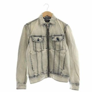 ディーゼル(DIESEL)のディーゼル ジップアップ デニムジャケット Gジャン ジージャン S アイボリー(Gジャン/デニムジャケット)