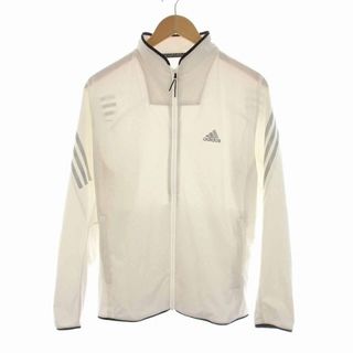 アディダス(adidas)のadidas GOLF ゴルフウェア WIND.RDY ジップジャケット M 白(ウエア)