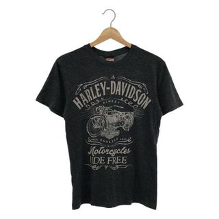 ハーレーダビッドソン(Harley Davidson)のHARLEY DAVIDSON / ハーレーダビッドソン | コットン ポリエステル 両面プリント Tシャツ | S | グレー | メンズ(Tシャツ/カットソー(半袖/袖なし))