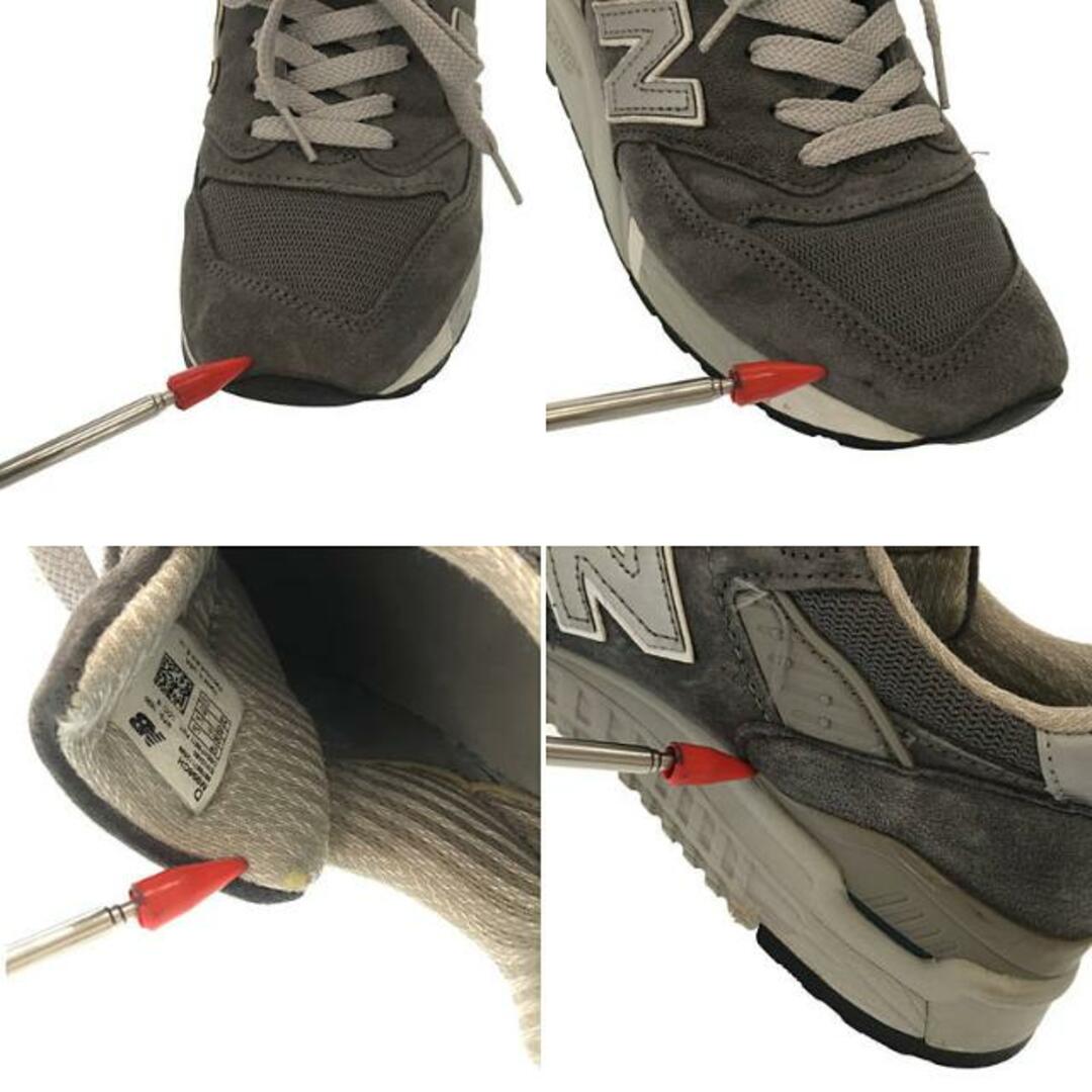 New Balance(ニューバランス)の【美品】  New Balance / ニューバランス | M998CH USA製 スエード レザースニーカー | 25 | charcoal | メンズ メンズの靴/シューズ(スニーカー)の商品写真