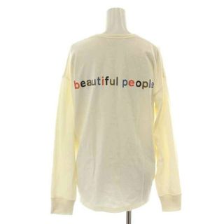 ビューティフルピープル(beautiful people)のビューティフルピープル Tシャツ カットソー 長袖 38 L 白 マルチカラー(Tシャツ(長袖/七分))