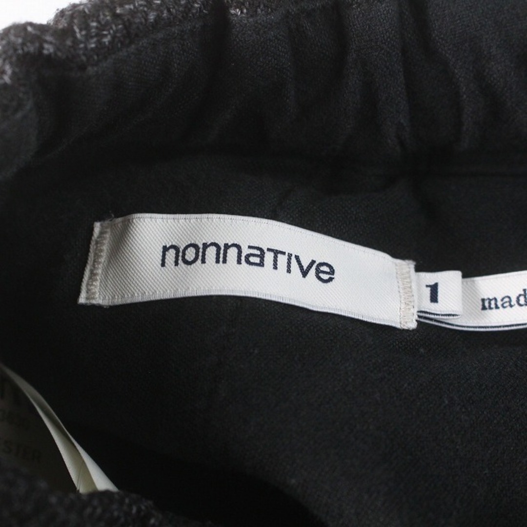 nonnative(ノンネイティブ)のnonnative イージパンツ テーパード 1 S 黒 NN-P3630 メンズのパンツ(スラックス)の商品写真