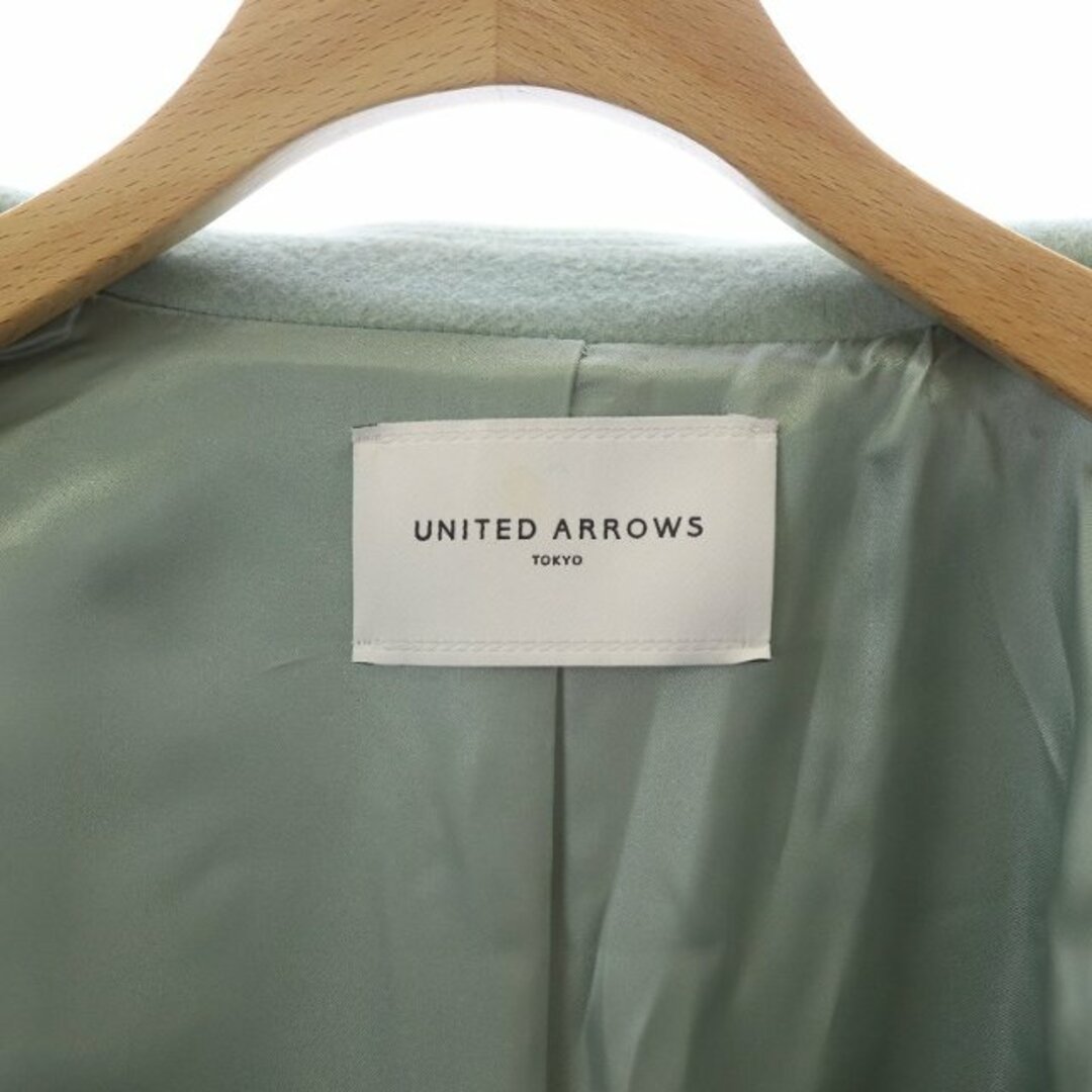 UNITED ARROWS(ユナイテッドアローズ)のユナイテッドアローズ チェスターコート ロング ウール S 水色 ライトブルー レディースのジャケット/アウター(その他)の商品写真