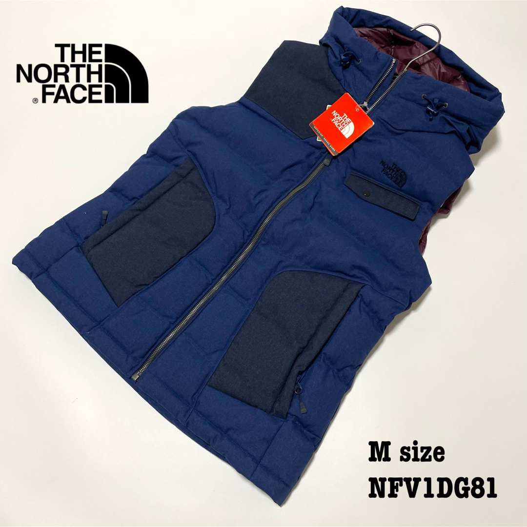 THE NORTH FACE(ザノースフェイス)の【新品】M ノースフェイス ダウンベスト グースダウン HYVENT ブルー レディースのジャケット/アウター(ダウンベスト)の商品写真