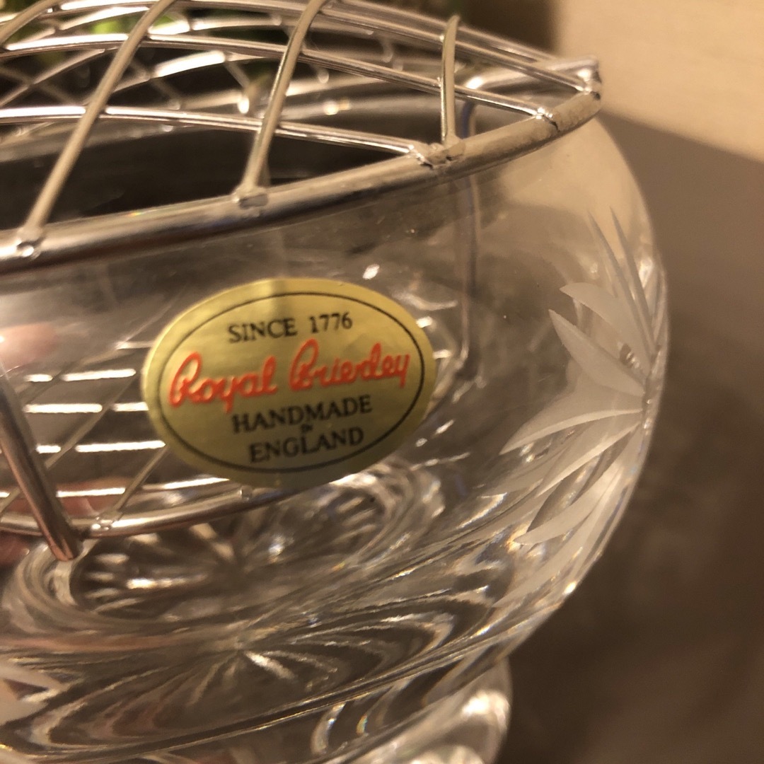 ROYAL BRIERLEY ロイヤルブライアリー 花器 花瓶 クリスタルの ROYAL BRIERLEY ロイヤルブライアリー 花器 花瓶 クリスタルの
