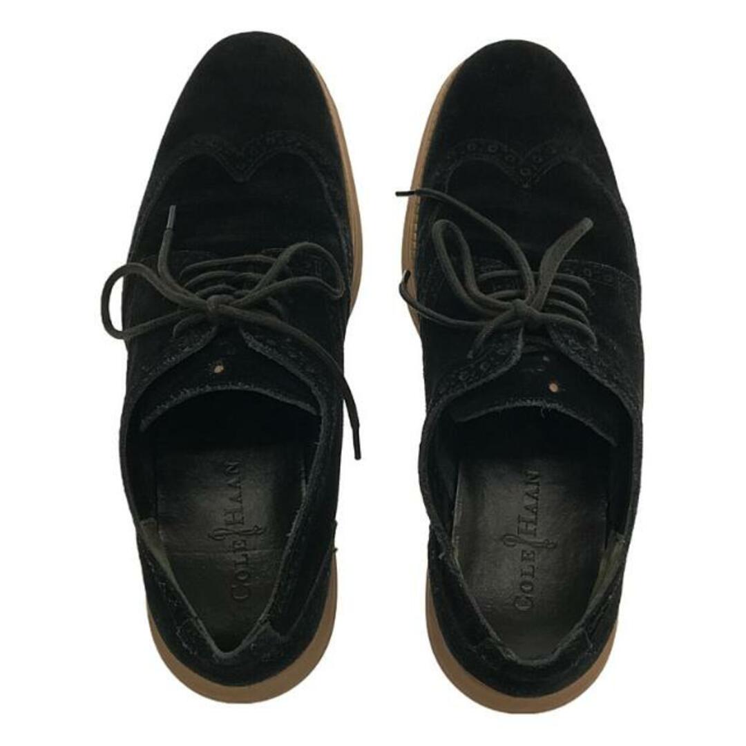 Cole Haan(コールハーン)のCOLE HAAN / コールハーン | LUNARGRAND WINGTIP ルナグラウンド ウイングチップ スエードシューズ | 9.5 M | ブラック | メンズ メンズの靴/シューズ(ドレス/ビジネス)の商品写真