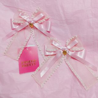 アンジェリックプリティー(Angelic Pretty)のアンジェリックプリティ Teatimeリボンクリップset(バレッタ/ヘアクリップ)