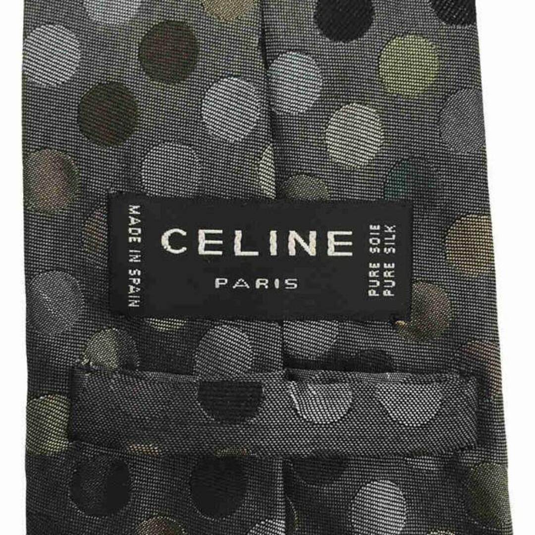 celine(セリーヌ)のCELINE / セリーヌ | シルク ドット ネクタイ | グレー メンズのファッション小物(ネクタイ)の商品写真