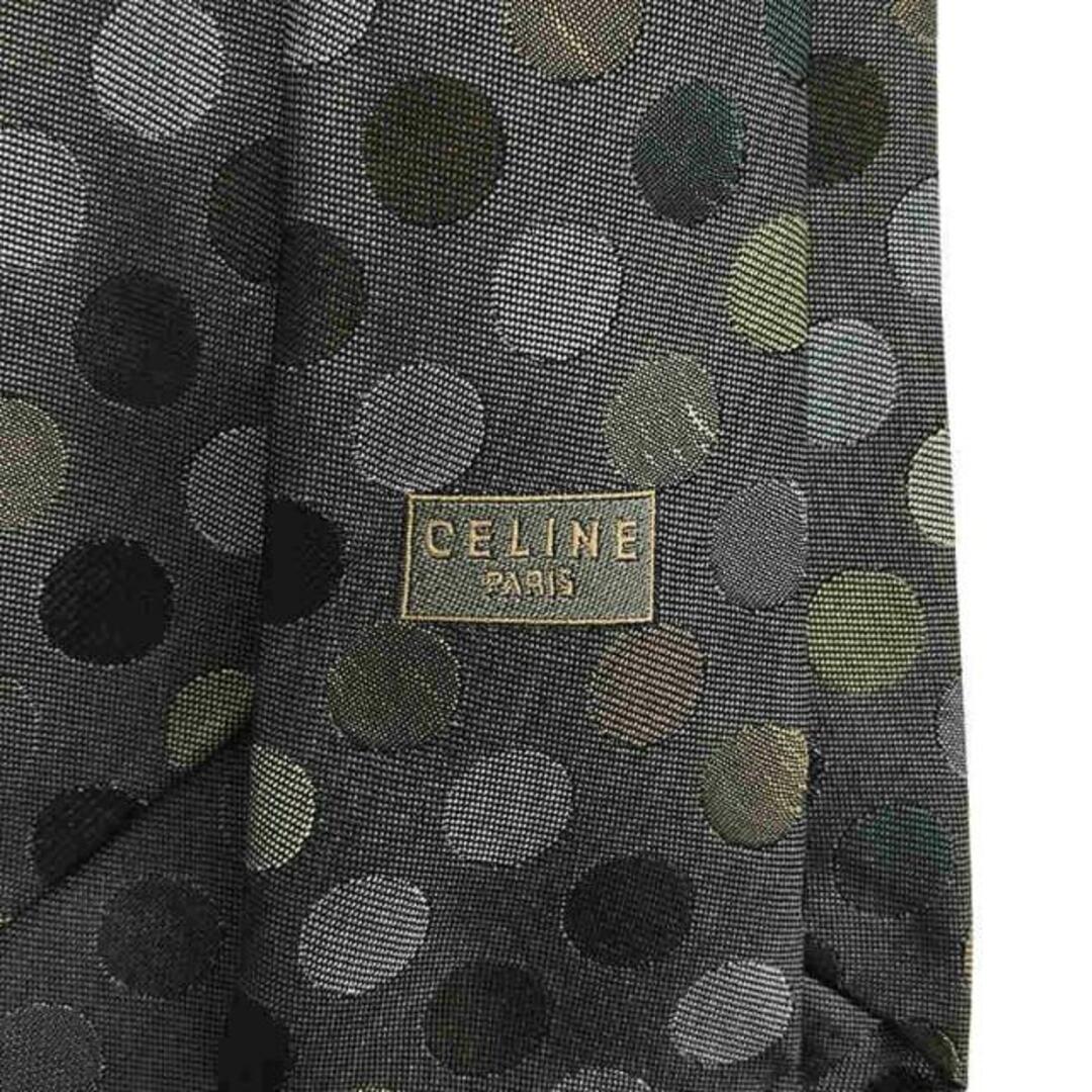 celine(セリーヌ)のCELINE / セリーヌ | シルク ドット ネクタイ | グレー メンズのファッション小物(ネクタイ)の商品写真