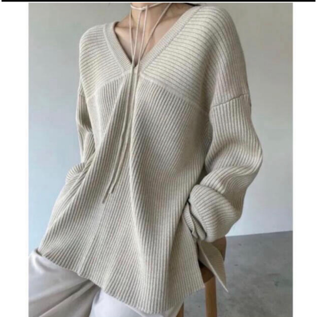 CLANE(クラネ)のCLANE☆MIX COLOR STRING WIDE KNIT TOPS レディースのトップス(ニット/セーター)の商品写真