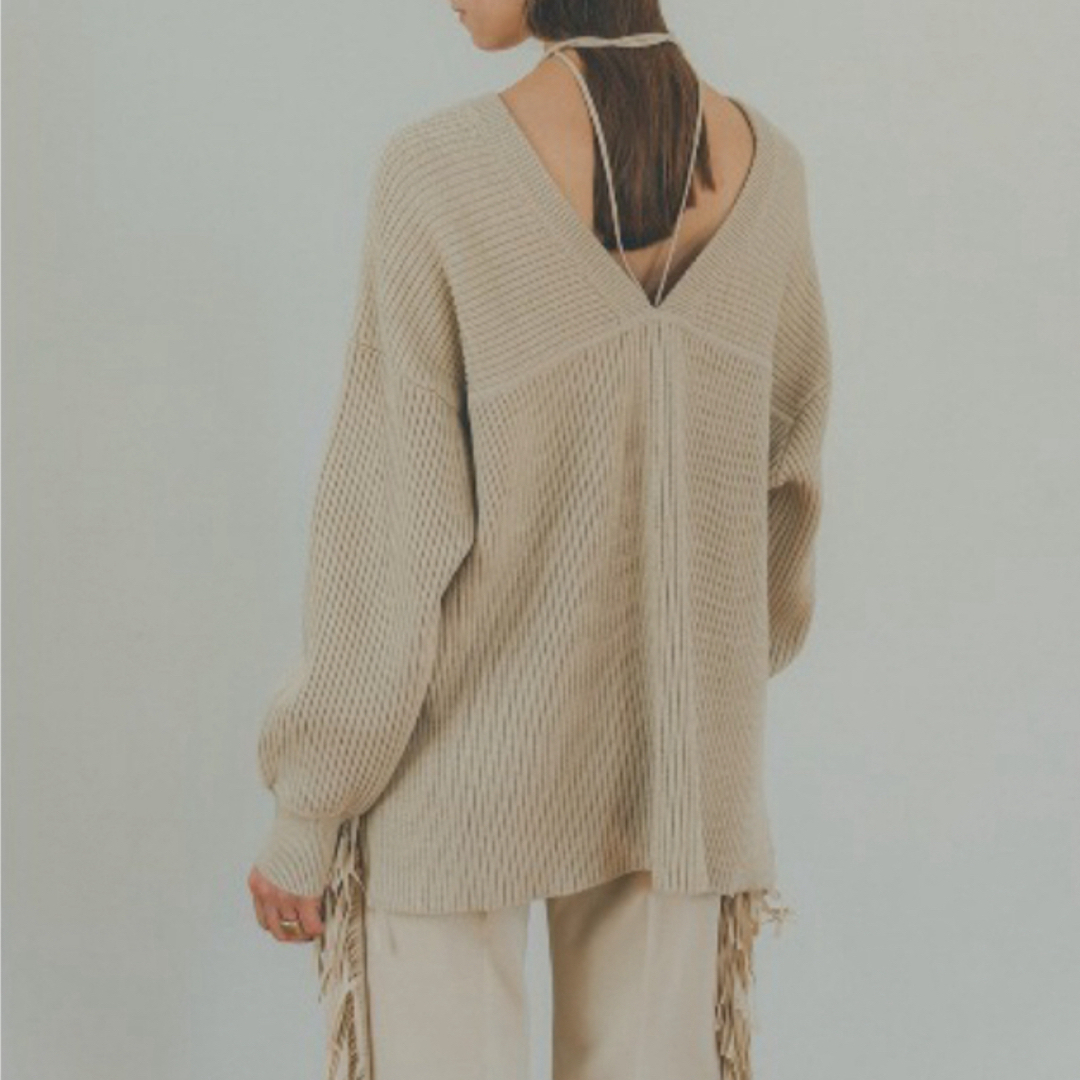 CLANE(クラネ)のCLANE☆MIX COLOR STRING WIDE KNIT TOPS レディースのトップス(ニット/セーター)の商品写真