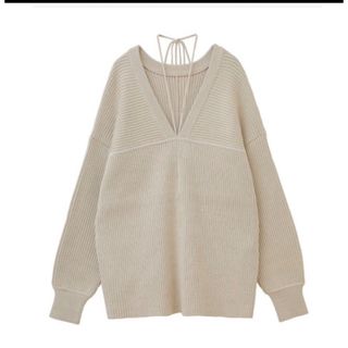 クラネ(CLANE)のCLANE☆MIX COLOR STRING WIDE KNIT TOPS(ニット/セーター)